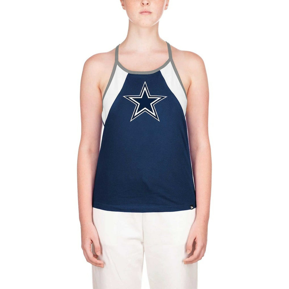 Dallas Cowboys New Era Women's Ribbed Racerback Tank Top - Navy on sale