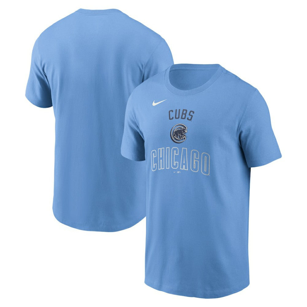 Chicago Cubs Early Innings Stack T-Shirt Light Blue