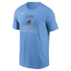 Chicago Cubs Early Innings Stack T-Shirt Light Blue