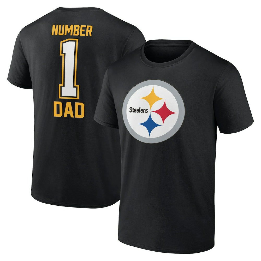Pittsburgh Steelers Father's Day T-Shirt - Black on sale