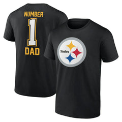 Pittsburgh Steelers Father's Day T-Shirt - Black on sale
