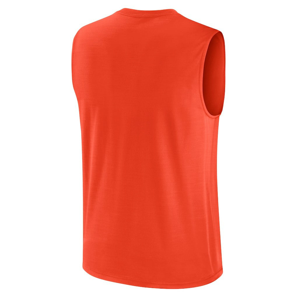 Cleveland Browns Large Logo Lightweight Dri-FIT Muscle Tank Top - Orange discount
