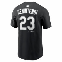 Andrew Benintendi Chicago White Sox Home Name & Number T-Shirt Black
