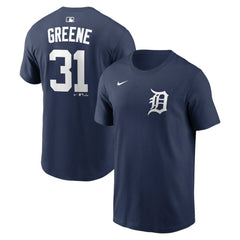 Riley Greene Detroit Tigers Home Name & Number T-Shirt Navy