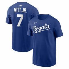 Bobby Witt Jr. Kansas City Royals Name & Number T-Shirt Royal
