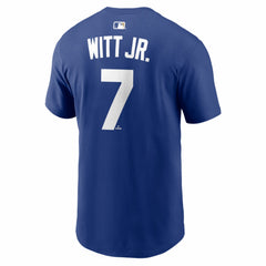 Bobby Witt Jr. Kansas City Royals Name & Number T-Shirt Royal