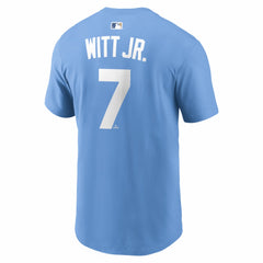 Bobby Witt Jr. Kansas City Royals Name & Number T-Shirt Light Blue