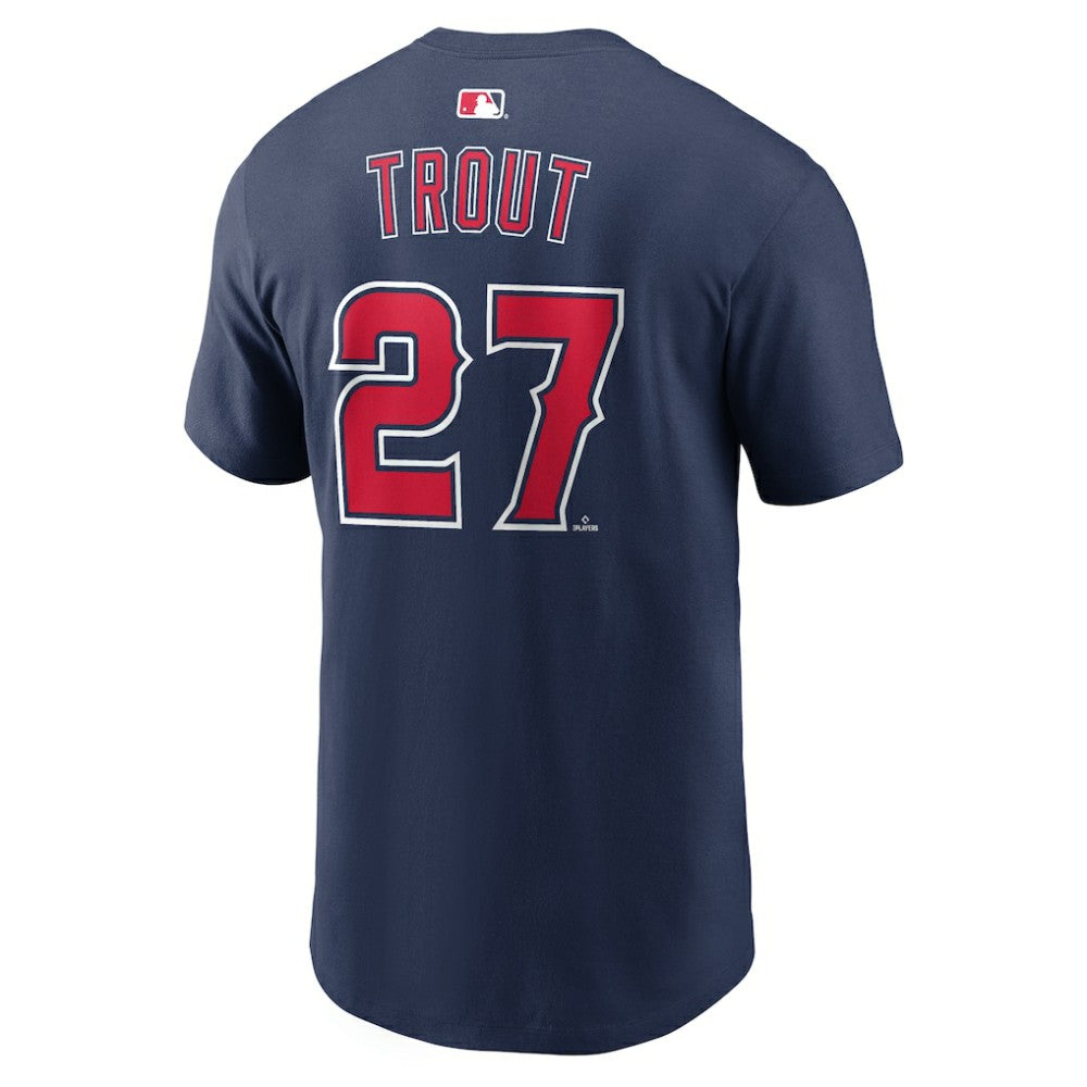 Mike Trout Los Angeles Angels Name & Number T-Shirt Navy