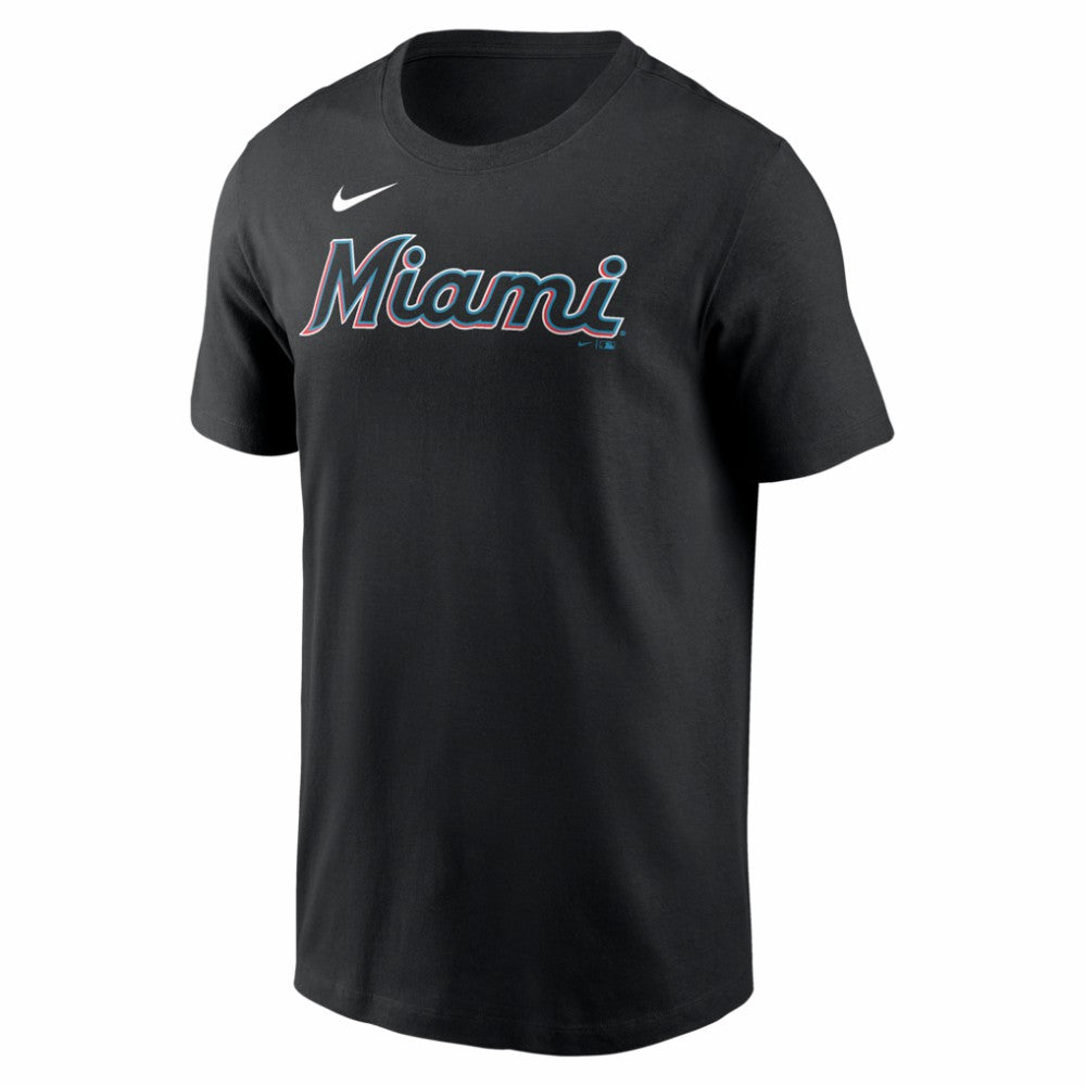 Sandy Alcantara Miami Marlins Home Name & Number T-Shirt Black