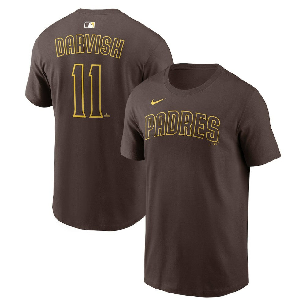 Yu Darvish San Diego Padres  Name & Number T-Shirt Brown