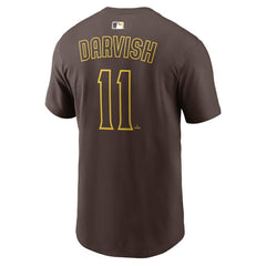 Yu Darvish San Diego Padres  Name & Number T-Shirt Brown