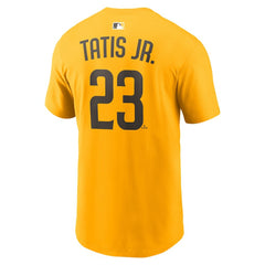 Fernando Tatis Jr. San Diego Padres Name & Number T-Shirt Gold
