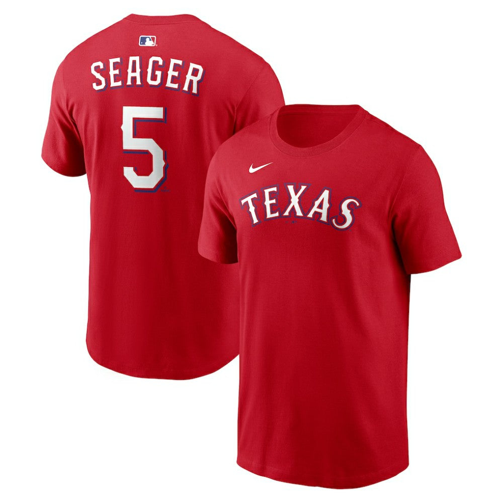 Corey Seager Texas Rangers  Name & Number T-Shirt Red