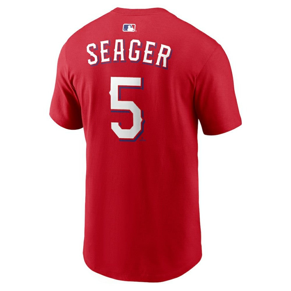 Corey Seager Texas Rangers  Name & Number T-Shirt Red