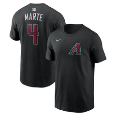 Ketel Marte Arizona Diamondbacks Name & Number T-Shirt Black