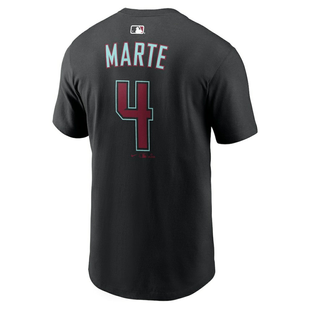 Ketel Marte Arizona Diamondbacks Name & Number T-Shirt Black