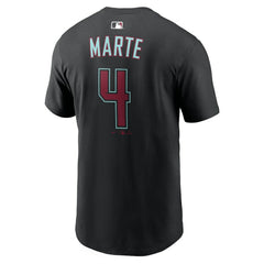 Ketel Marte Arizona Diamondbacks Name & Number T-Shirt Black