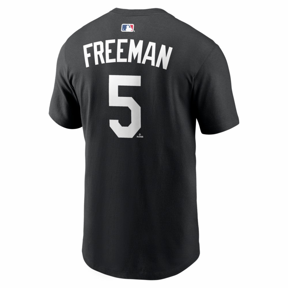 Freddie Freeman Los Angeles Dodgers Name & Number T-Shirt Black