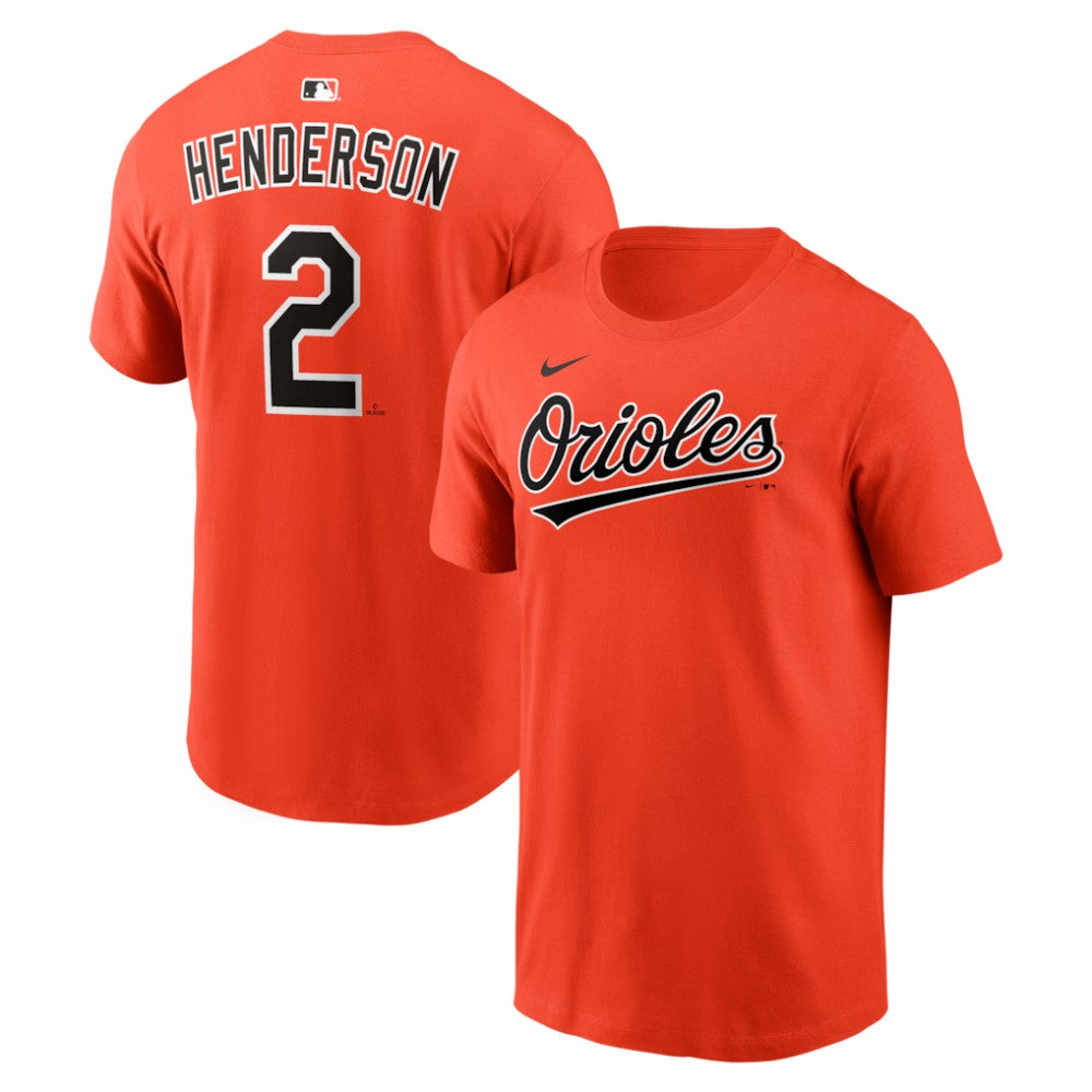 Gunnar Henderson Baltimore Orioles  Name & Number T-Shirt Orange