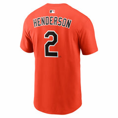 Gunnar Henderson Baltimore Orioles  Name & Number T-Shirt Orange