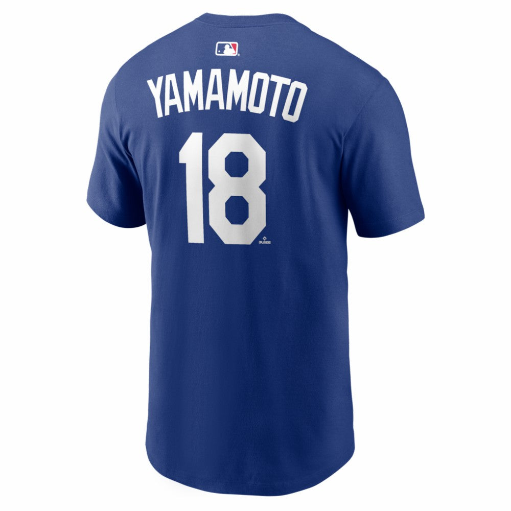 Yoshinobu Yamamoto Los Angeles Dodgers Home Name & Number T-Shirt Royal