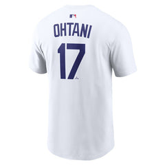 Shohei Ohtani Los Angeles Dodgers Name & Number T-Shirt White