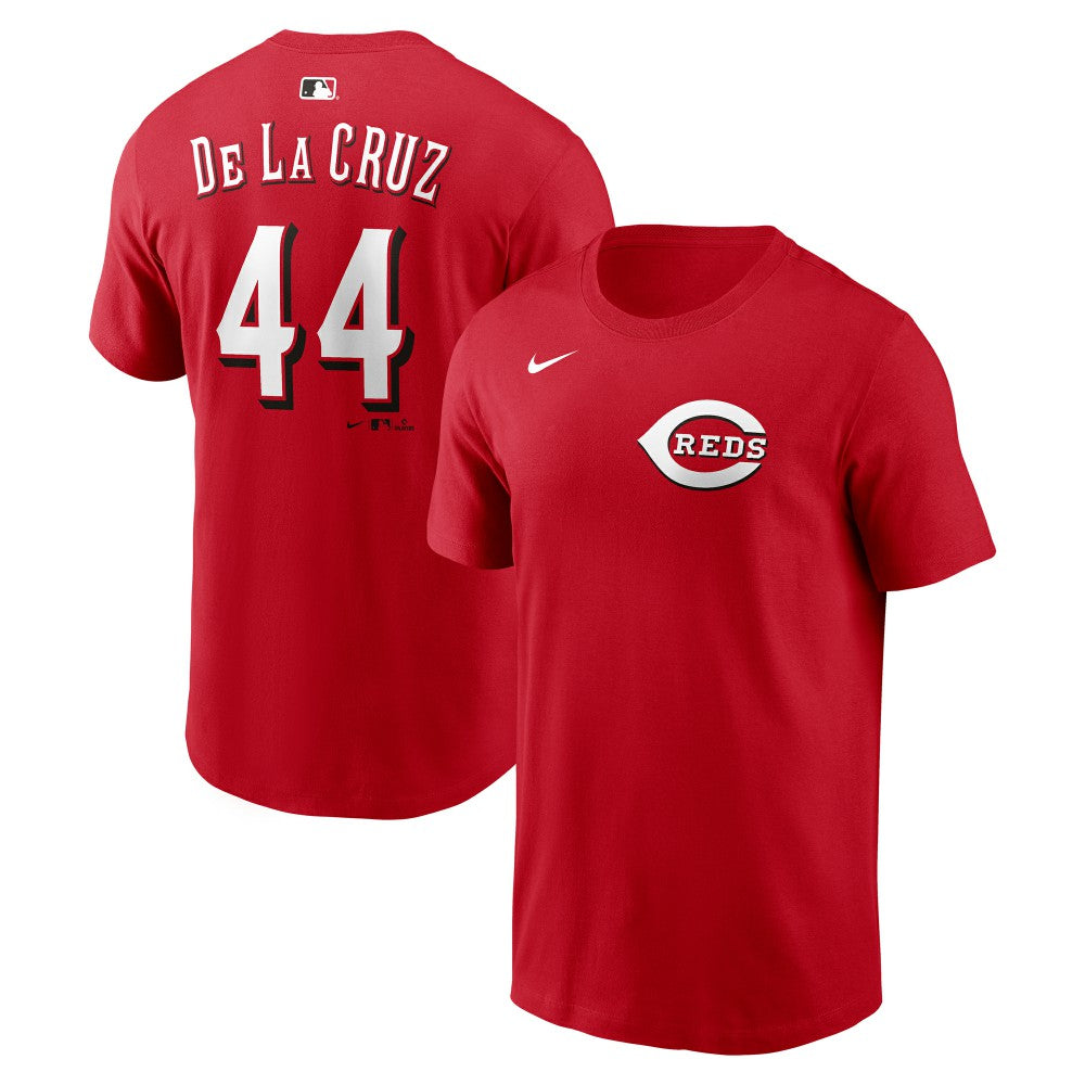 Elly De La Cruz Cincinnati Reds Home Name & Number T-Shirt Red