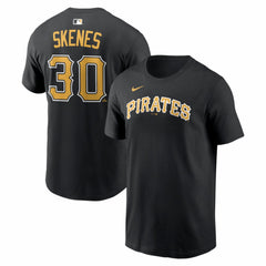 Paul Skenes Pittsburgh Pirates Home Name & Number T-Shirt Black