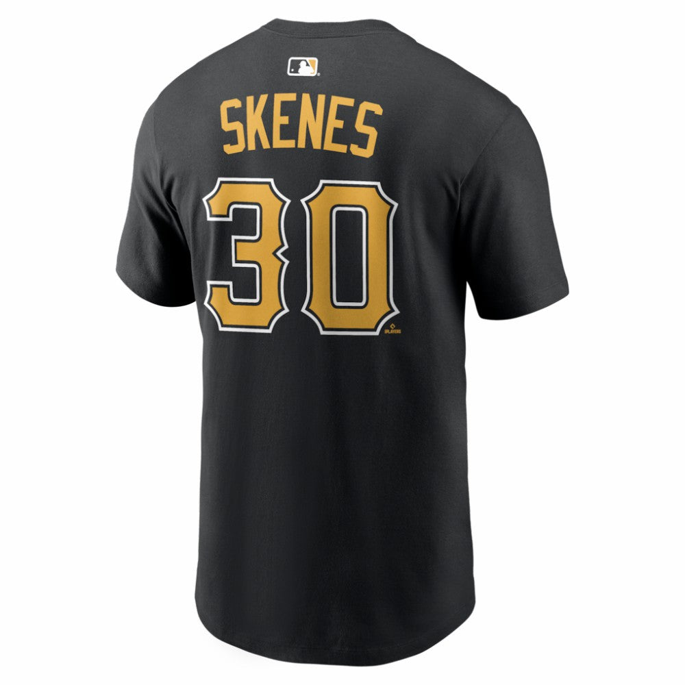 Paul Skenes Pittsburgh Pirates Home Name & Number T-Shirt Black