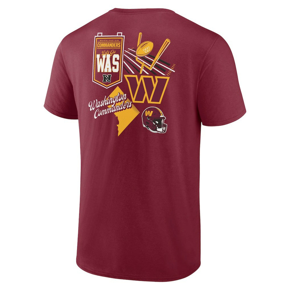 Washington Commanders Split Zone T-Shirt - Burgundy discount