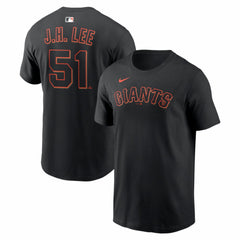 Jung Hoo Lee San Francisco Giants Name & Number T-Shirt Black