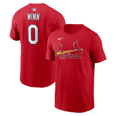 Masyn Winn St. Louis Cardinals Home Name & Number T-Shirt Red