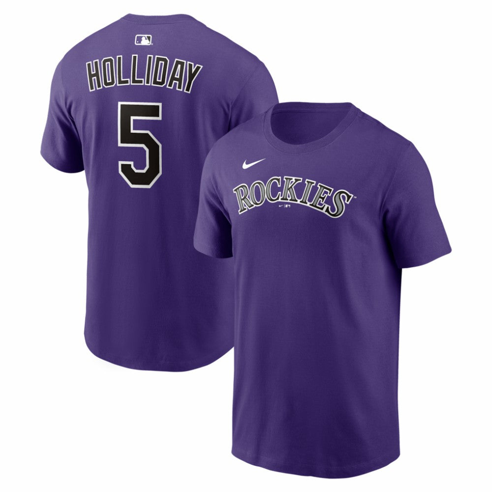 Matt Holliday Colorado Rockies Cooperstown Collection Name & Number T-Shirt Purple