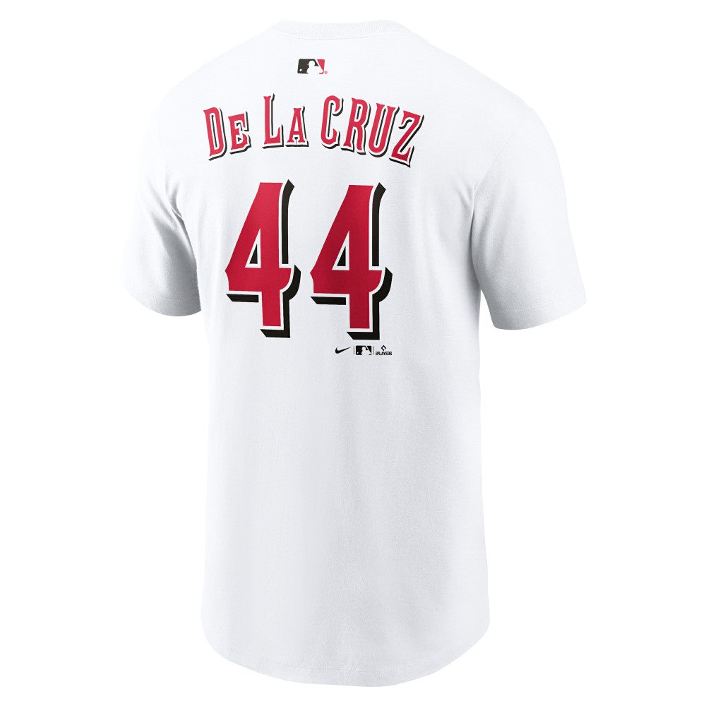 Elly De La Cruz Cincinnati Reds Name & Number T-Shirt White