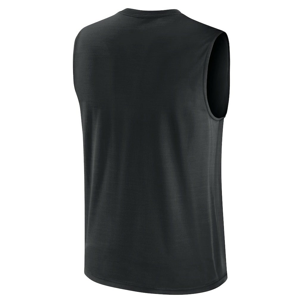 Pittsburgh Steelers Large Logo Lightweight Dri-FIT Muscle Tank Top - Black for sale