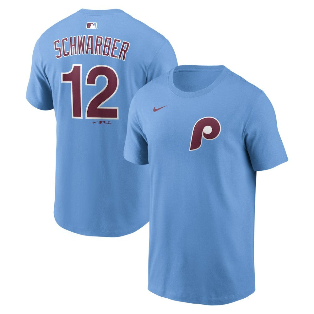 Kyle Schwarber Philadelphia Phillies Name & Number T-Shirt Light Blue