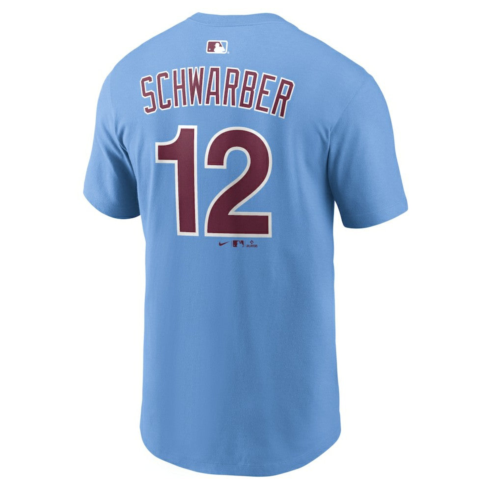 Kyle Schwarber Philadelphia Phillies Name & Number T-Shirt Light Blue