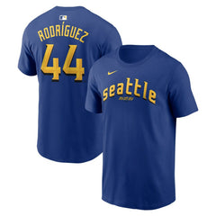 Julio Rodríguez Seattle Mariners City Connect Name & Number T-Shirt Royal
