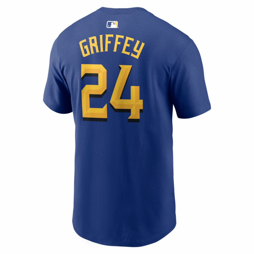 Ken Griffey Jr. Seattle Mariners City Connect Name & Number T-Shirt Royal