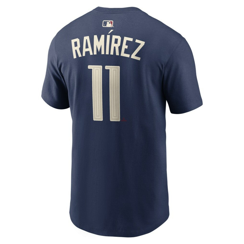 José Ramírez Cleveland Guardians City Connect Name & Number T-Shirt Navy