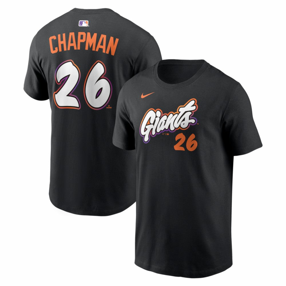 Matt Chapman San Francisco Giants City Connect Name & Number T-Shirt Black