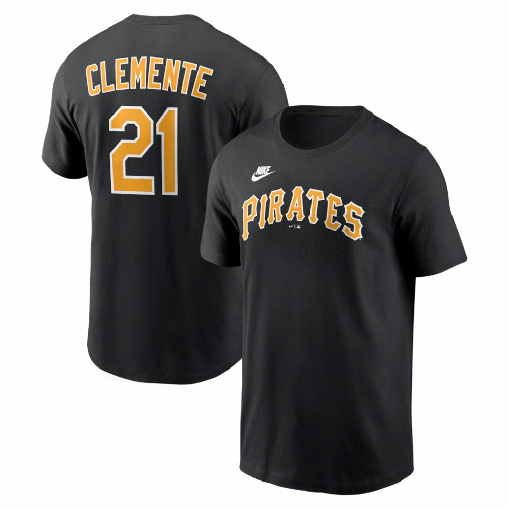 Roberto Clemente Pittsburgh Pirates Cooperstown Collection Name & Number T-Shirt Black