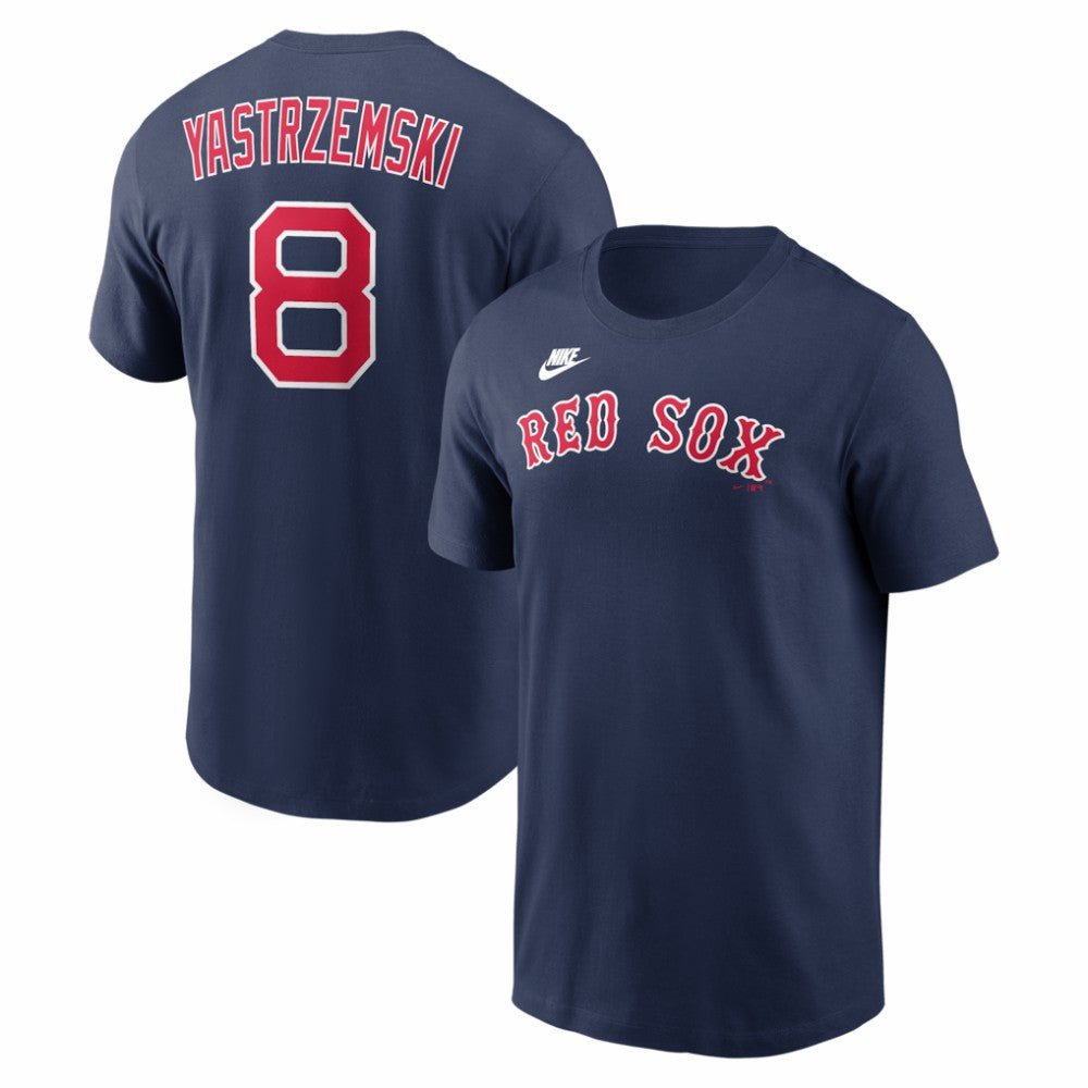 Carl Yastrzemski Boston Red Sox Cooperstown Collection Name & Number T-Shirt Navy