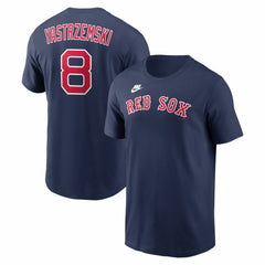 Carl Yastrzemski Boston Red Sox Cooperstown Collection Name & Number T-Shirt Navy