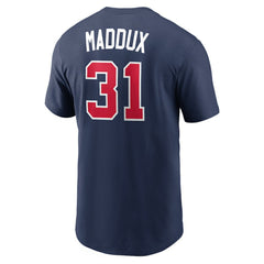 Greg Maddux Atlanta Braves Cooperstown Collection Name & Number T-Shirt Navy