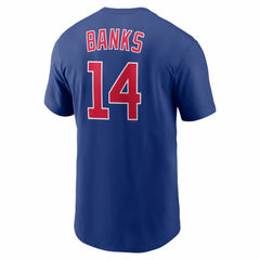 Ernie Banks Chicago Cubs Cooperstown Collection Name & Number T-Shirt Rush Blue