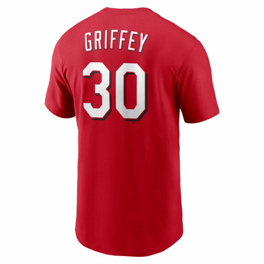 Ken Griffey Jr. Cincinnati Reds Cooperstown Collection Name & Number T-Shirt Red