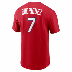 Ivan Rodriguez Texas Rangers Cooperstown Collection Name & Number T-Shirt Red