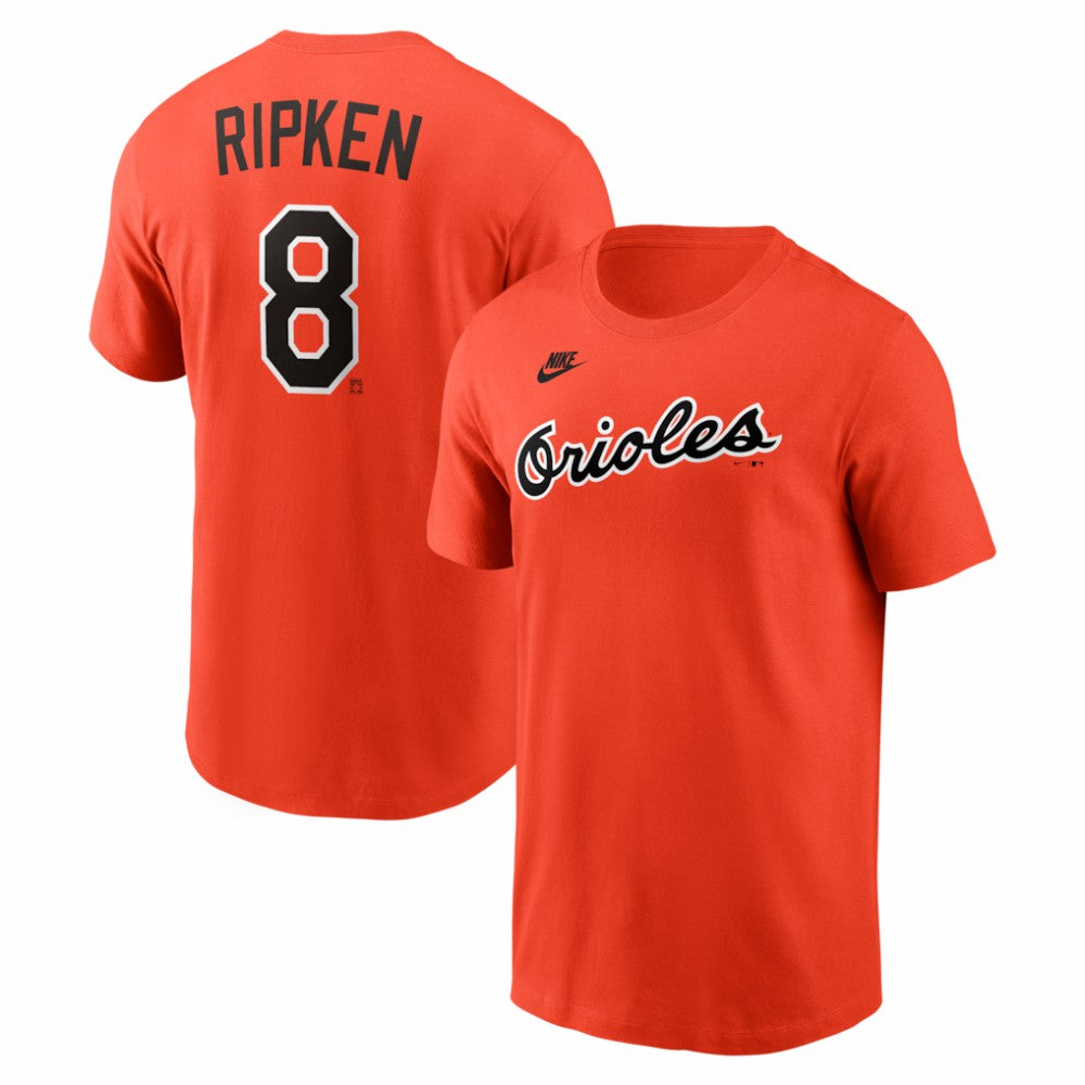 Cal Ripken Jr. Baltimore Orioles Cooperstown Collection Name & Number T-Shirt Orange