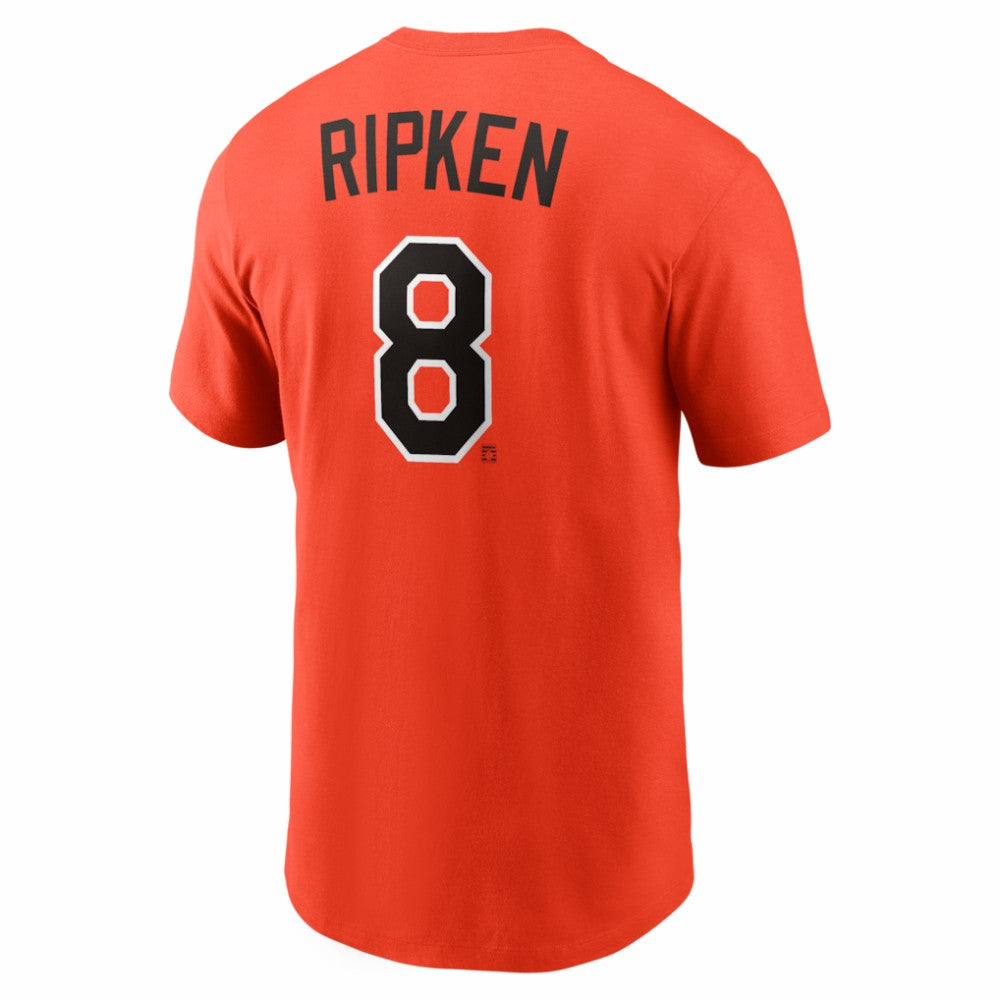 Cal Ripken Jr. Baltimore Orioles Cooperstown Collection Name & Number T-Shirt Orange
